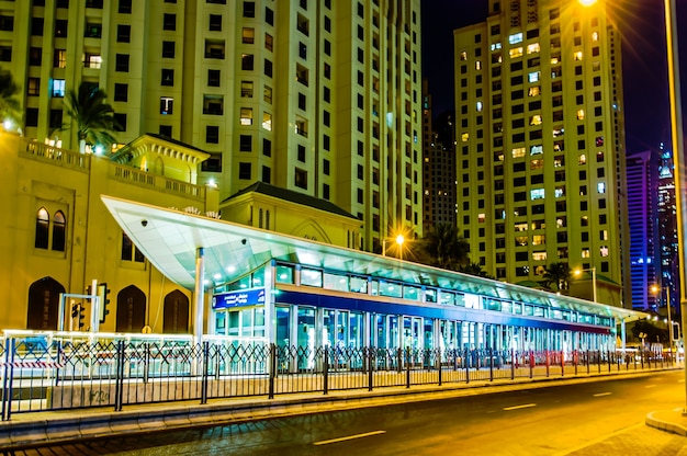 View of modern skyscrapers in Jumeirah beach residence