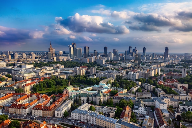 View of modern Warsaw