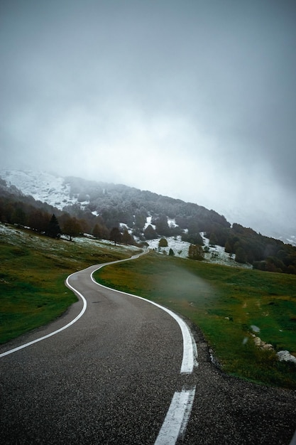 View on montebaldo, near brescia, in italy