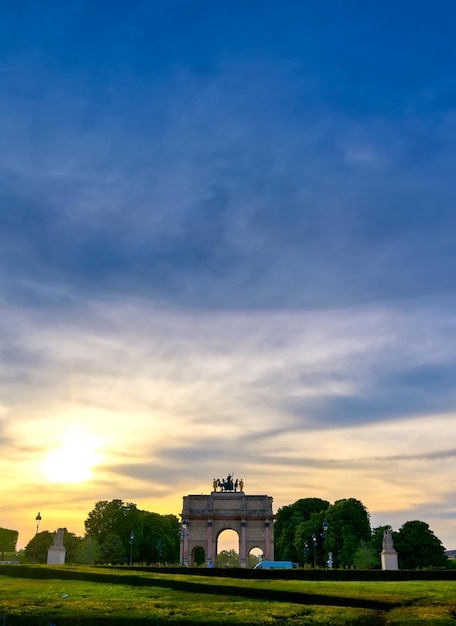 View of monument at sunset