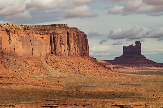 A view on the Monument valley Navajo tribal park