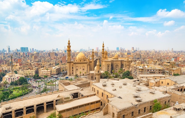 View of the Mosque Sultan Hassan in Cairo