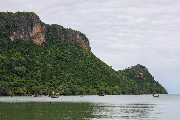 View of the mountain and nature Park at thailand