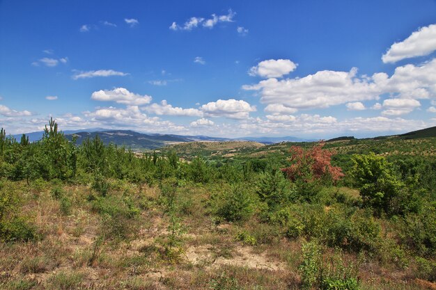 The view on mountains of Bulgaria