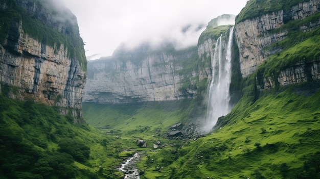 view of the mountains covered in clouds