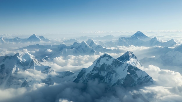 Photo a view of the mountains from an airplane