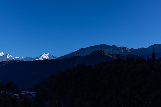 A view of the mountains from the hotel