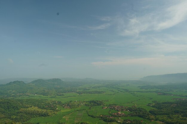 A view of the mountains from the top of the mountain.