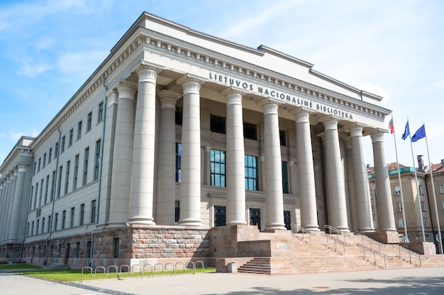 View of the national library of vilnius