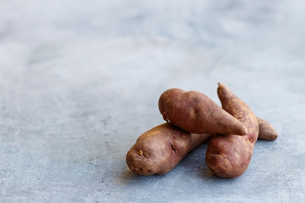 View of native Peruvian potatoes