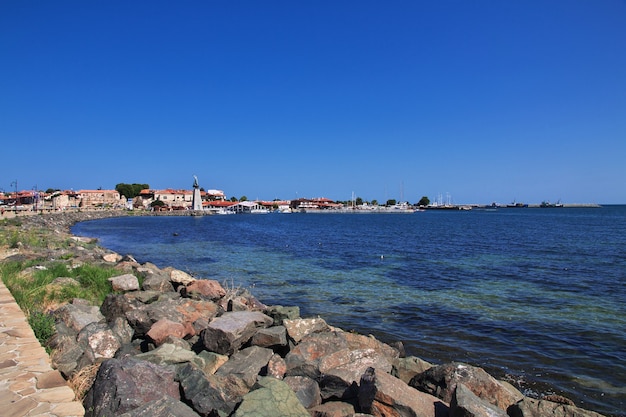 The view of nessebar in bulgaria