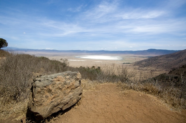 Vista sul cratere di ngorongoro, tanzania