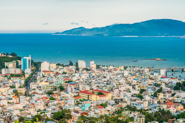 View of Nha Trang city near the sea