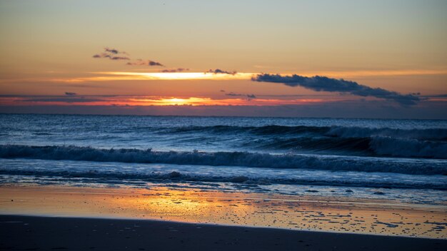 View of ocean and water at the beach