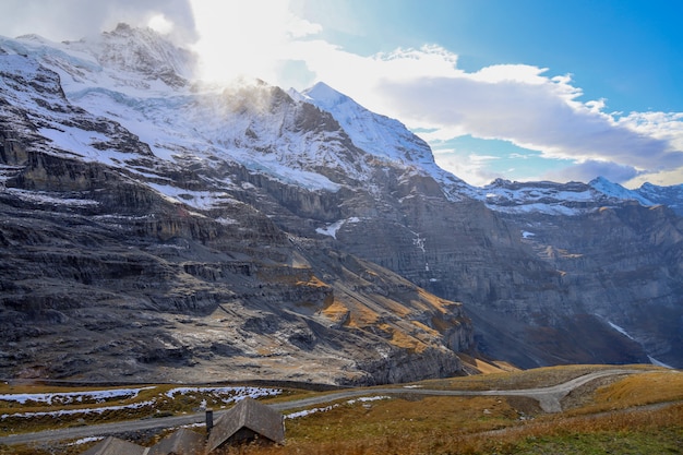 스위스에서 자연과 환경에서 풍경 산의보기