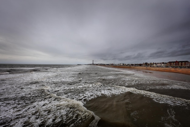 Фото Вид на море на облачном небе