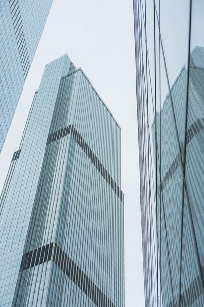 写真 モスクワ市の高層ビルの眺め