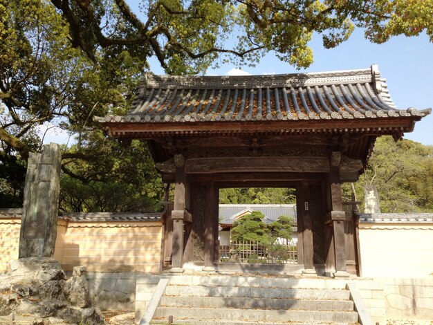 写真 寺院 の 建設 の 景色