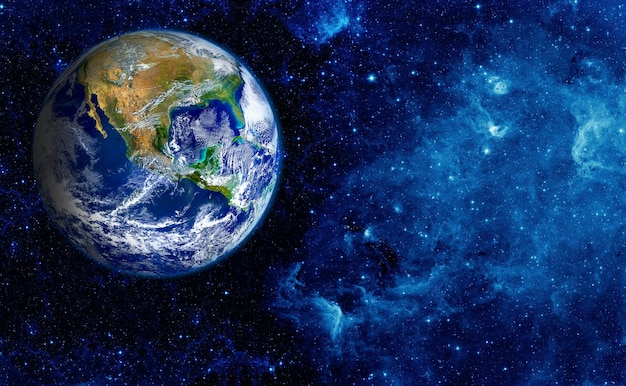 月からの地球の眺めnasaによって提供されたこの画像の要素