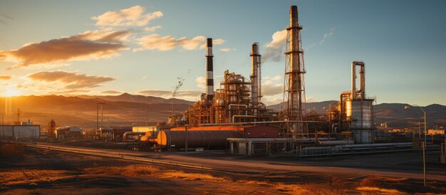 Foto vista delle attrezzature di perforazione petrolifera