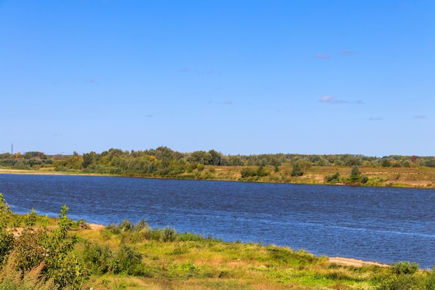 View of the Oka river in Russia