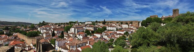 The view on old city Obidos Portugal