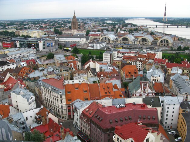 The view of the old city Riga Latvia