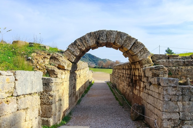 Foto vista di vecchie rovine contro il cielo