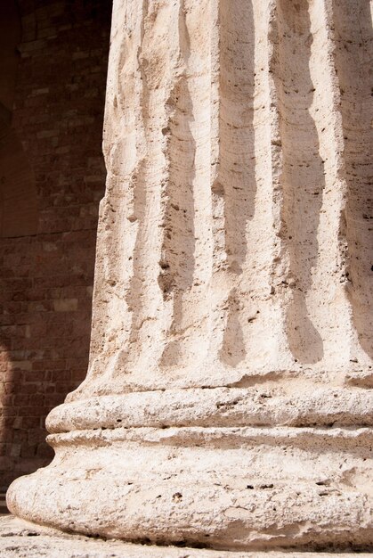 Foto vista del vecchio tempio