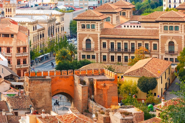 Foto vista della città vecchia, granada, andalusia, spagna