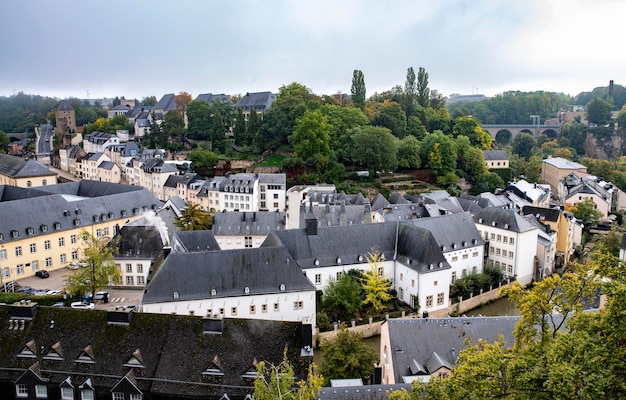 view of the old town of luxembourg