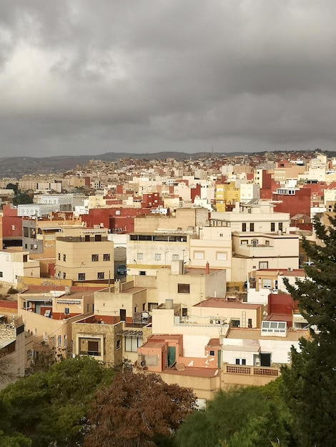 Photo view of the old town of melilla