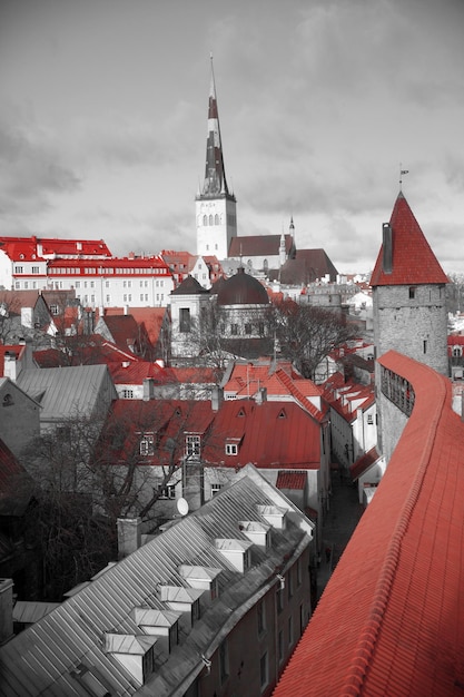 View over the Old Town of Tallinn