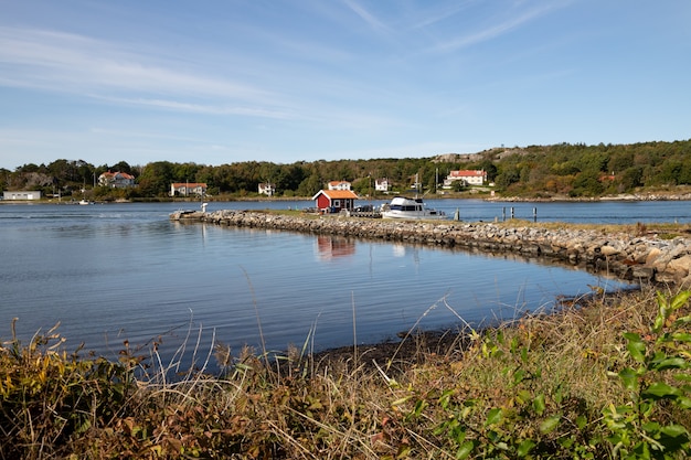 Фото Вид на остров донсо архипелаг гётеборг, швеция