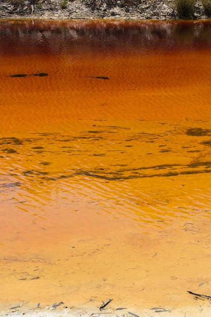 Photo view of orange lake