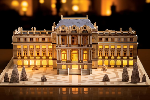 a view of the Palace of Versaille