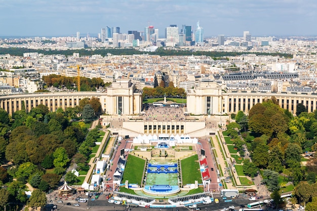 View of the Palais de Chaillot from the Eiffel Tower