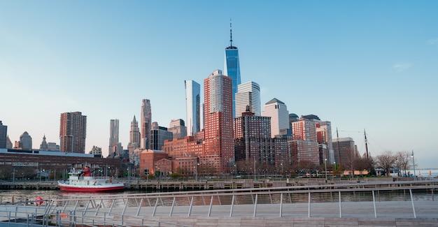 view panorama New York Manhattan