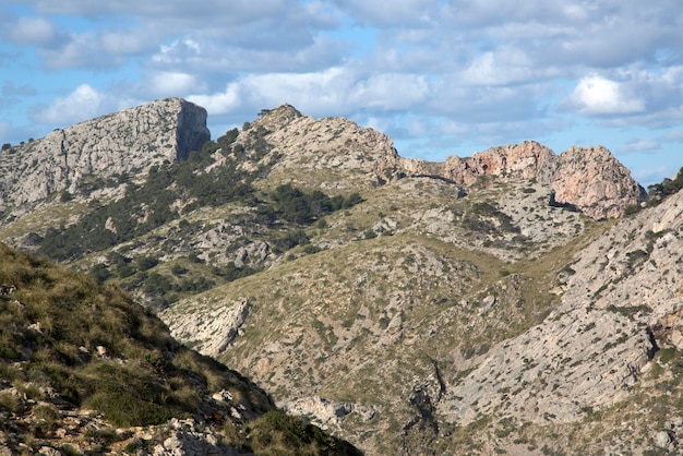 Formentor、マヨルカ島、スペインのピークの眺め