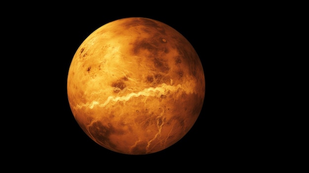 View of the planet Venus from space