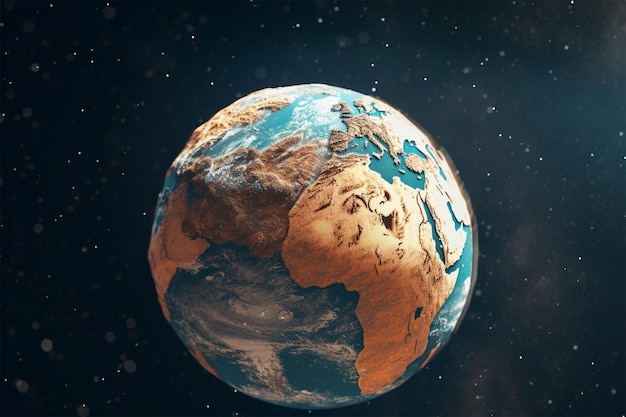 view of planete earth world globe from space on a white background elements of this image