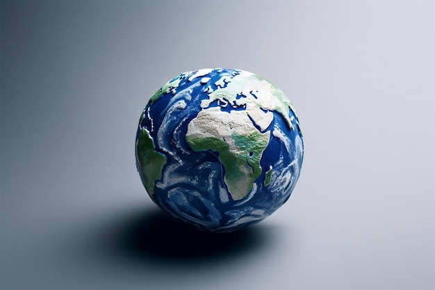 view of planete earth world globe from space on a white background elements of this image