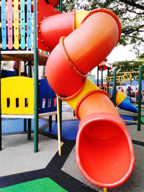 View of playground in park