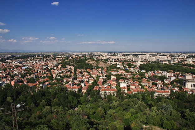 The view on Plovdiv in Bulgaria