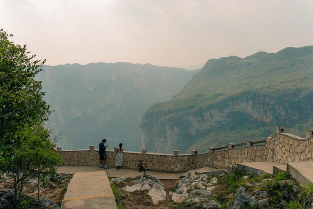 view point on Sumidero Canyon Chiapas Mexico in Grijalva river mexico may 2023