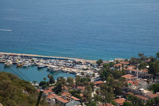 view of the port country, kas. antalya.