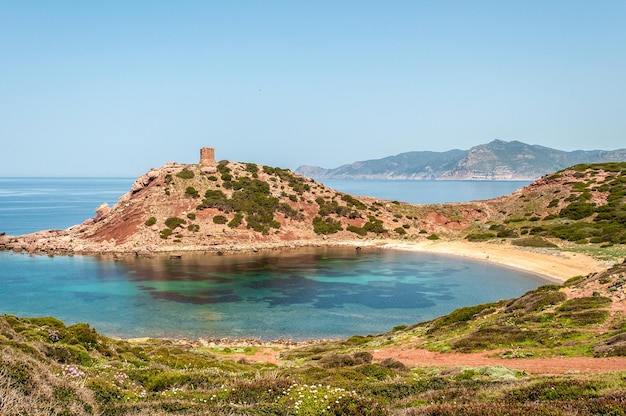 View of Porticciolo tower in spring