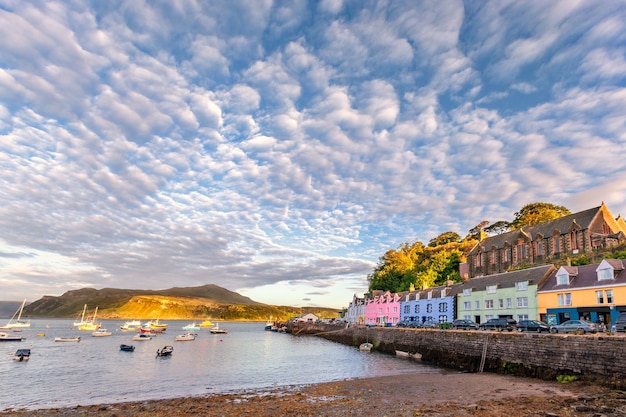 View on portree isle of skye scotland