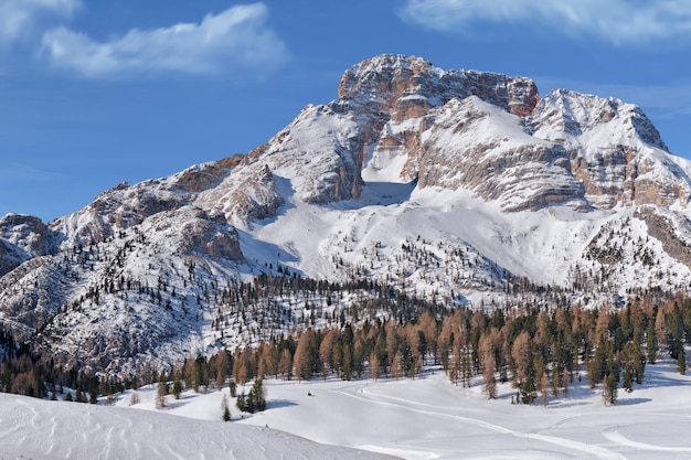 View of Prato Piazza mountain