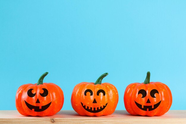 View of pumpkins against orange background